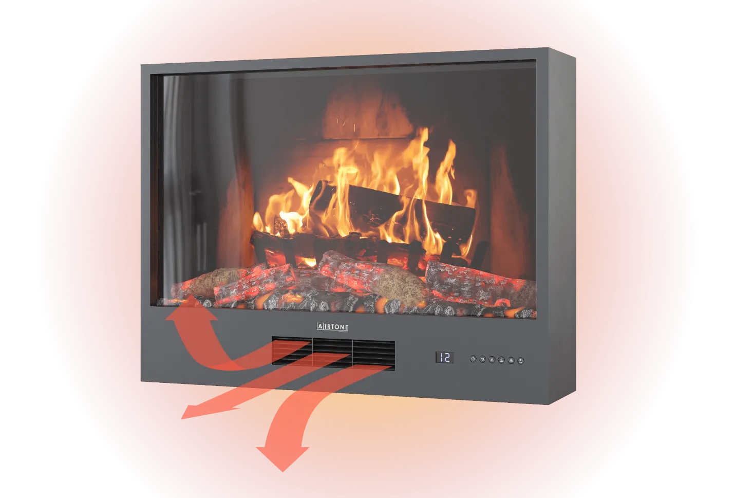 Электрокамин встраиваемый в мебель